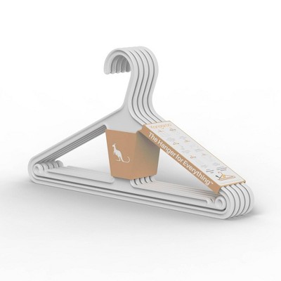 Kangaroo Hangers 5pk Original Clothes Hangers White