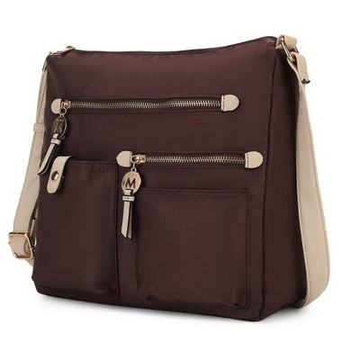 MKF Collection Serena Color-Block Nylon Women’s Shoulder Bag by Mia K