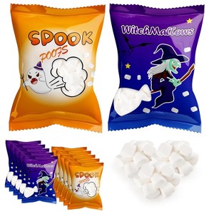 4E's Novelty Halloween 50 Mini Marshmallows Per Pack Per Pack 2 Styles Vanilla Halloween Candy for Treat or Trick, Halloweens Themed Snacks - 1 of 4
