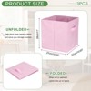 Unique Bargains Fabric Storage Bins 3 Pcs - 2 of 4