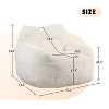 NicBex Memory Foam Bean Bag Sofa with Ultra Plush & Tufted, Cozy Chair Single/2 Seat Sofa for Dorm, Apartment or Living Room - 4 of 4