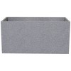 Vioscapes Rectangular Coffee Bean Husk and Recycled Plastic Outdoor Planter Box Gray 20"x10" - 2 of 4