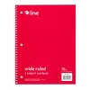 C-Line® 1-Subject Notebook, 70 Page, Wide Ruled, Red, Pack of 12 - image 2 of 4