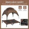 Munora Elevated Dog Bed with Canopy - 36.25"L x 30"W Pet Cot for Large Dogs Up to 66 lbs, Foldable with Travel Bag - Coffee & Black - 4 of 4