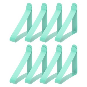 Unique Bargains Stainless Steel Windproof Anti-Rust Tablecloth Clips 8 Pcs - 1 of 4