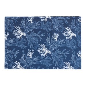 Saro Lifestyle Placemats With Sea Coral Design (Set of 4) - 1 of 4