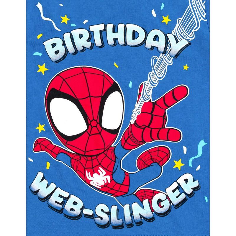 Marvel Spidey and His Amazing Friends Spider-Man Ghost-Spider Birthday Girls T-Shirt Toddler, 5 of 7