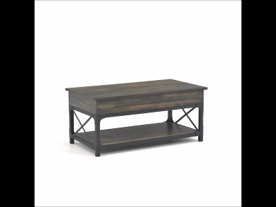 Milled Mesquite Lift-Top Coffee Table with Storage