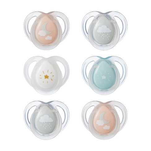 Tommee Tippee Night Pacifier 0-6 Months - 6pk - image 1 of 4