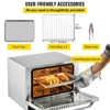 VEVOR Commercial Convection Oven, 21L/19Qt, Quarter-Size Conventional Oven Countertop, 1440W 3-Tier Toaster with Front Glass Door, 120V, Silver - 4 of 4