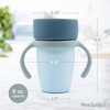 WeeSprout Baby Training Cup - Silicone Sippy Cup with Removable Handles for Weaning Off Bottle - Transition Spill-Proof Toddler Cup - 2 of 4