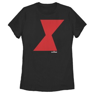 Women's Marvel Black Widow Bold Hourglass T-Shirt - 1 of 3