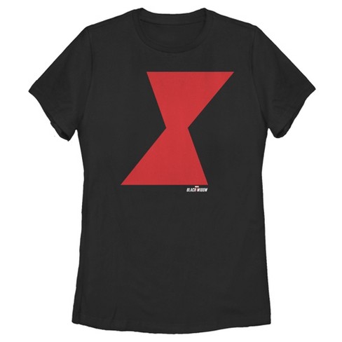 Women's Marvel Black Widow Bold Hourglass T-shirt : Target