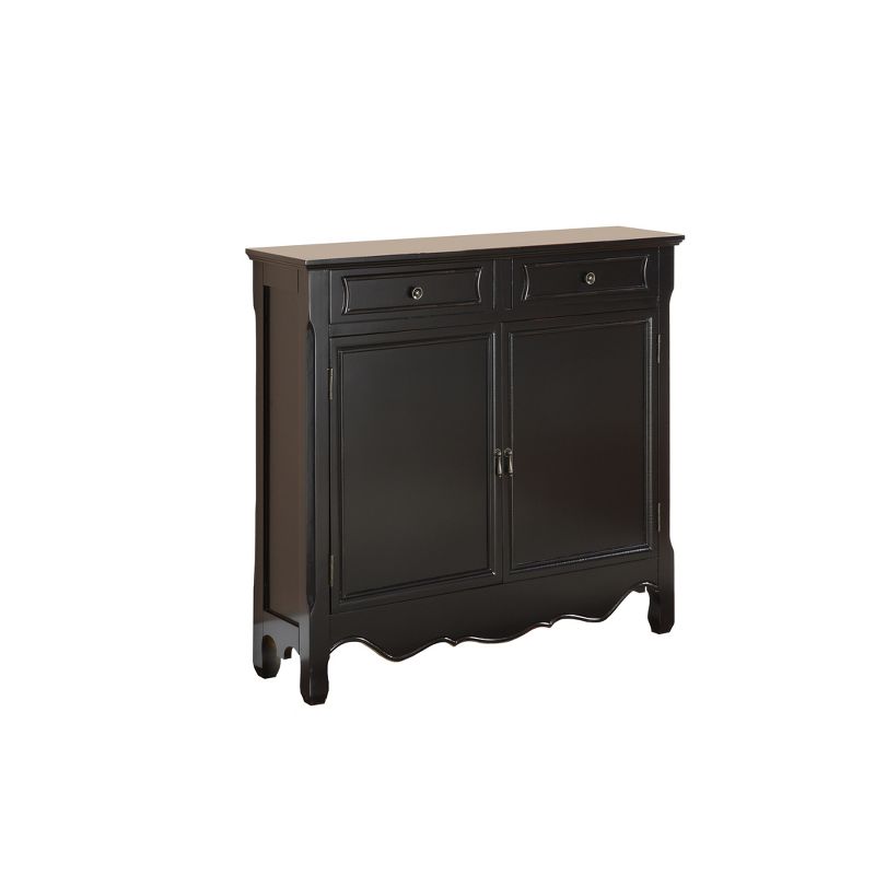 41&#34; Leith Traditional Wood Console 2 Door Storage Black - Powell, 1 of 15