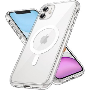 Entronix [Magnetic] Case Compatible with iPhone 11 - [Clear] Triple-Layer Heavy Duty Protection - 1 of 4