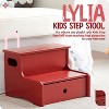 Kings Brand Furniture Wooden Toddler Step Stool for Kids with Storage for Bedroom, Bathroom, Kitchen - 3 of 4