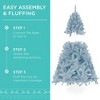 Best Choice Products Pre-Lit Ice Blue Christmas Tree, Artificial Full Holiday Decoration w/ Incandescent Lights - 4 of 4
