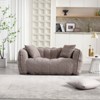 Aukfa Twin Size Bean Bag Chairs, Loveseat Bean Bag Sofa Modern Lazy Sofa Chair with Armrests for Living Room, Bedroom, Apartment - 3 of 4