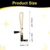 Unique Bargains Resin Lightweight Decorative Tassel Keychain Handle Charm Black with Gold Foil 1 Pc - 2 of 4