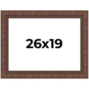 PosterPalooza | 26x19 Wide Bamboo Picture Frame, UV Acrylic, 4 Finishes - Brown, Black, Silver, and Natural - 1 of 4