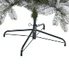 6ft. Flocked Spruce Artificial Christmas Tree with 450 Clear Lights and 925 Branches – Elegant Winter X-Mas Look - 4 of 4