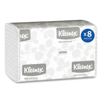 Kleenex Multi-Fold Paper Towels, Convenience, 9.2 x 9.4, White, 150/Pack, 8 Packs/Carton