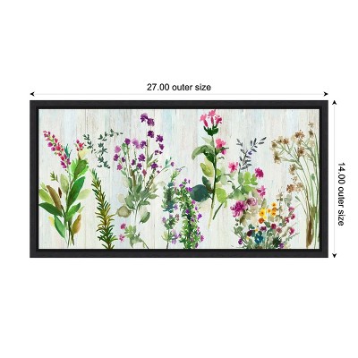 Forest Treasure Watercolor Floral Canvas Wall Art Print