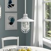 Hudson and Canal 8.25" Wide Lantern Pendant with Glass/Metal Shade - 2 of 4