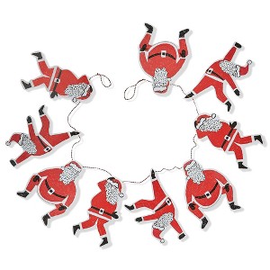 tagltd Paper Dancing Santa Garland - 1 of 2