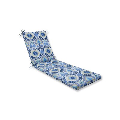 Indoor/Outdoor Santa Maria Azure Blue Chaise Lounge Cushion - Pillow Perfect