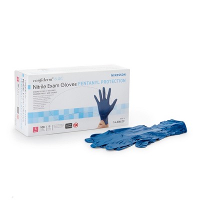 6.8C Confiderm McKesson Nitrile Exam Glove Blue