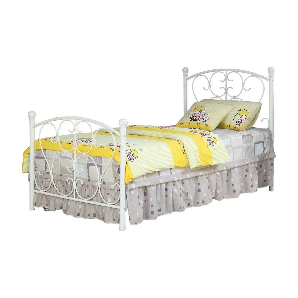 Photos - Bed Frame Twin Allen Kids' Bed White - ioHOMES