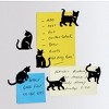Collections Etc Cat Silhouette Refrigerator Magnets - Set of 6 Black - 2 of 2