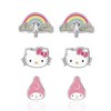 Sanrio Hello Kitty and Friends Clip On Earrings 3-Pack - Rainbow, My Melody and Hello Kitty Earrings - 3 of 4