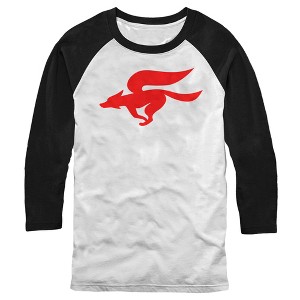 Men's Nintendo Fox Logo Baseball Tee - 1 of 4