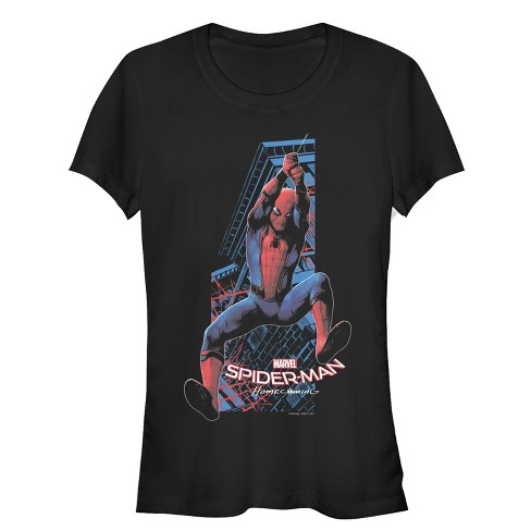 Juniors Womens Marvel Spider-Man: Homecoming Swing T-Shirt - image 1 of 3