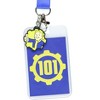 Fallout Lanyard Vault 101 Clear ID Badge Holder with Pip-Boy Rubber Charm Blue - 4 of 4