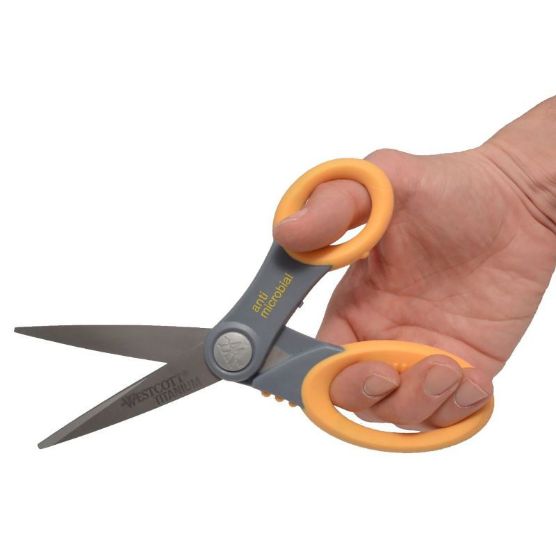 Westcott® 8" Titanium Bonded Scissors with Anti-Microbial Handles, 5 of 6