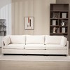 XXXL Chenille 3-Seater Deep Seat Sofa with Cloud-Soft Cushions and Side Pocket,111.4" Large Living Room Couch-Baofuwish - 2 of 4