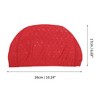 Unique Bargains PU Pleated style Swimming Cap 1 Pc - 4 of 4