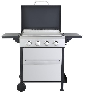 NicBex 4-Burner propane Gas BBQ Grill,49200BTU Output Outdoor Grill with Hanging Basket&Foldable Side Table,Enameled Cast Iron Cooking Grids - 1 of 4