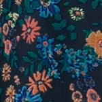 navy floral