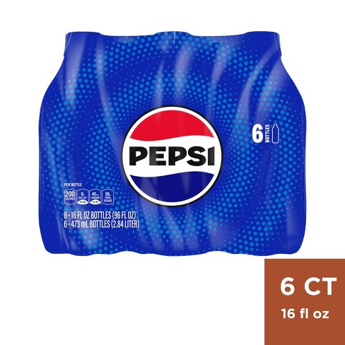 Pepsi Cola Soda - 6pk/16 Fl Oz Bottles : Target