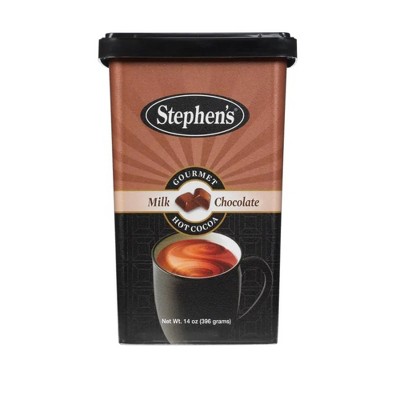 Stephen's Gourmet Milk Chocolate Hot Cocoa Powder Mix, 14 oz (Pack of 2) - Add Water or Milk - Enjoy Rich Chocolate Flavors