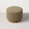 Round Ottoman with Plinth Base - Hearth & Hand™ with Magnolia - 2 of 4