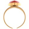 Anna-Kaci Gold Tone Heart Ring with Red Gemstone Accent - Gold - image 3 of 4