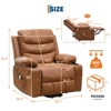 Power Lift Recliner Chair for Elderly, Oversized Electric Lift Chair with Heat and Massage, PU Leather Adjustable Recliner - 2 of 4