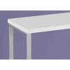 Vynxaria Modern 48" White Computer Desk with Grey Metal Frame Home Office Laptop Workstation - 2 of 4