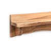 Alpine Live Edge Wood Mantel Shelf Natural Brown - Alaterre Furniture - 2 of 4