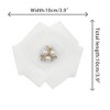 INSPIRE CHIC Women's Mesh Flower Brooch Pin Collar Bow Ties with Beads for Shirts - 2 of 4